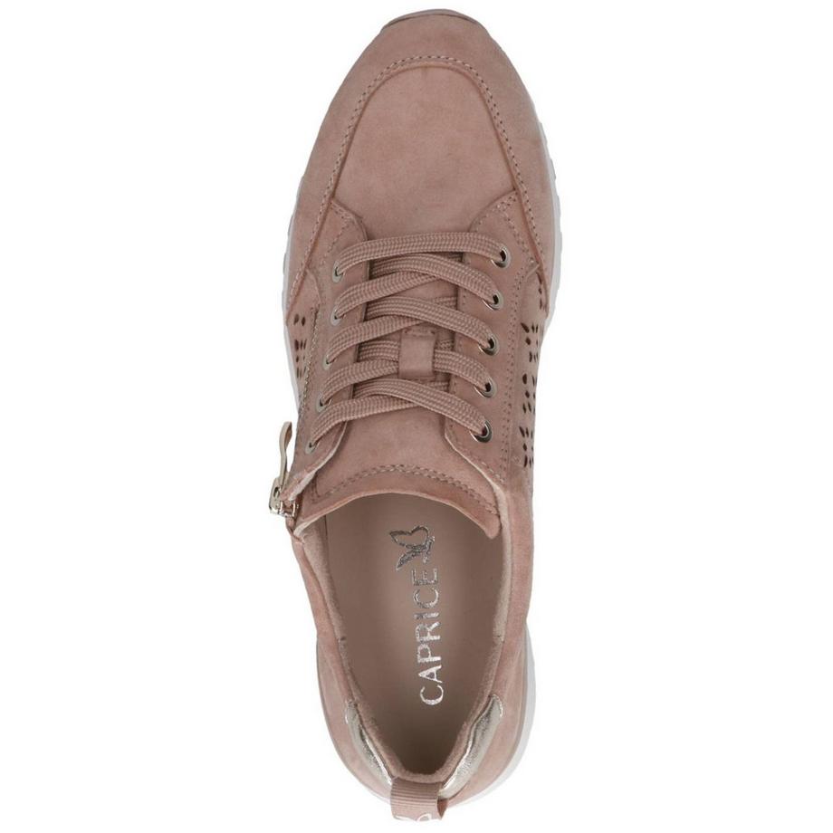 CAPRICE Sneaker à Fermeture Éclair Latérale Perforée  