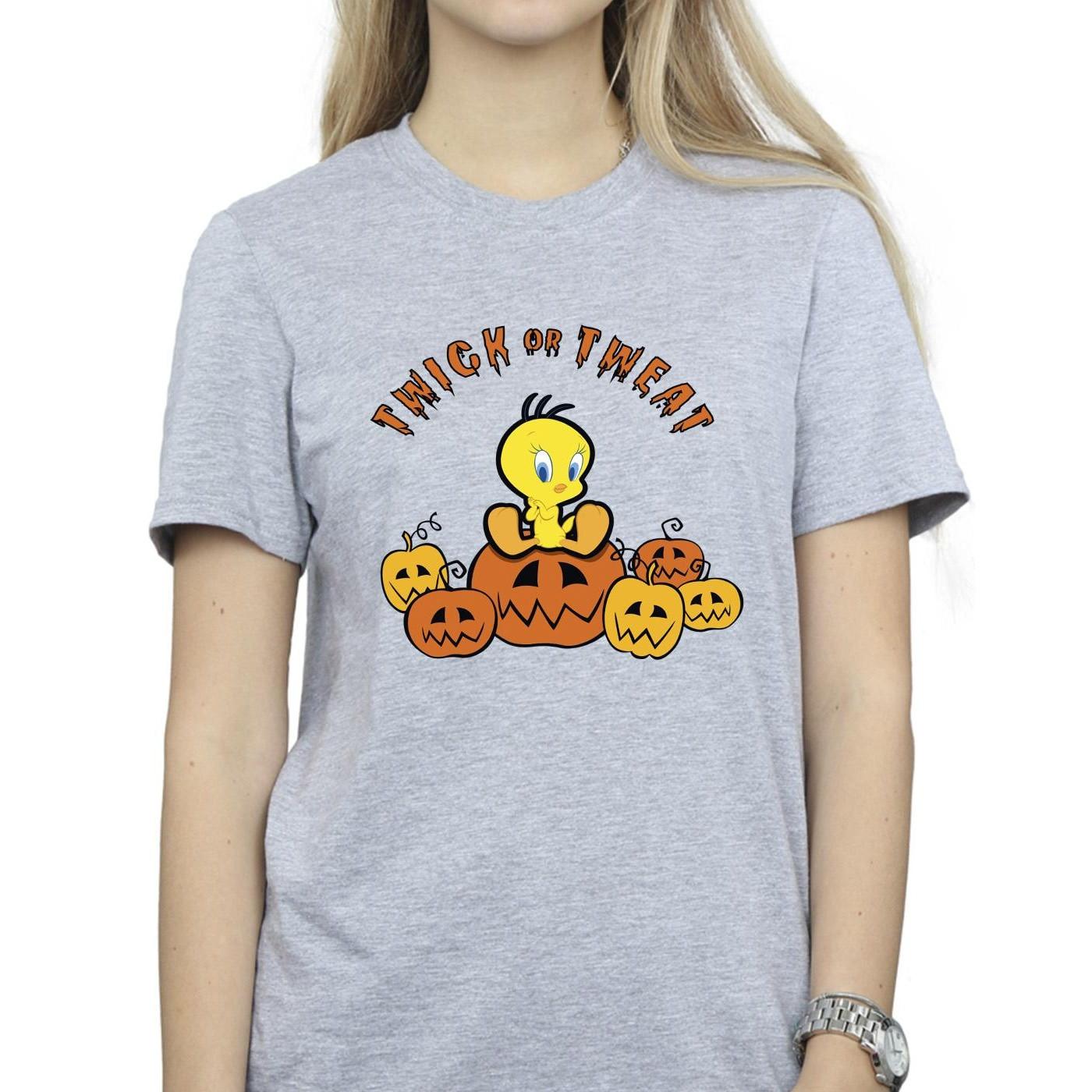 LOONEY TUNES Twick Or Tweat T-Shirt Stampata  