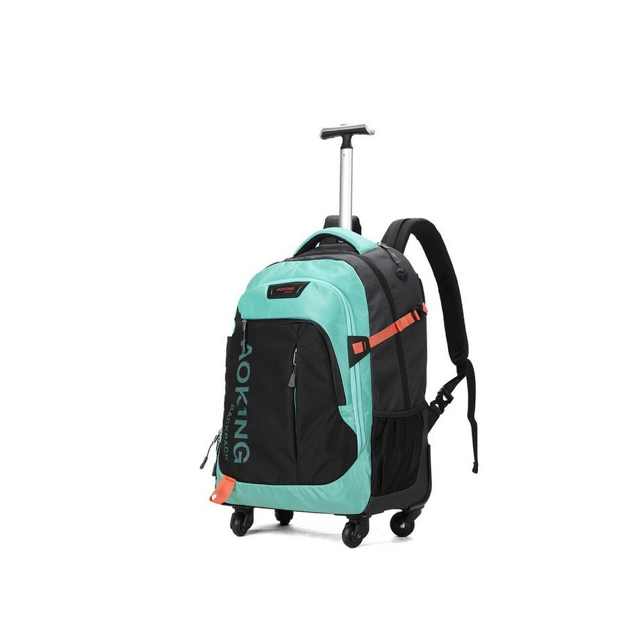 Aoking Zaino con rotelle e maniglia telescopica  