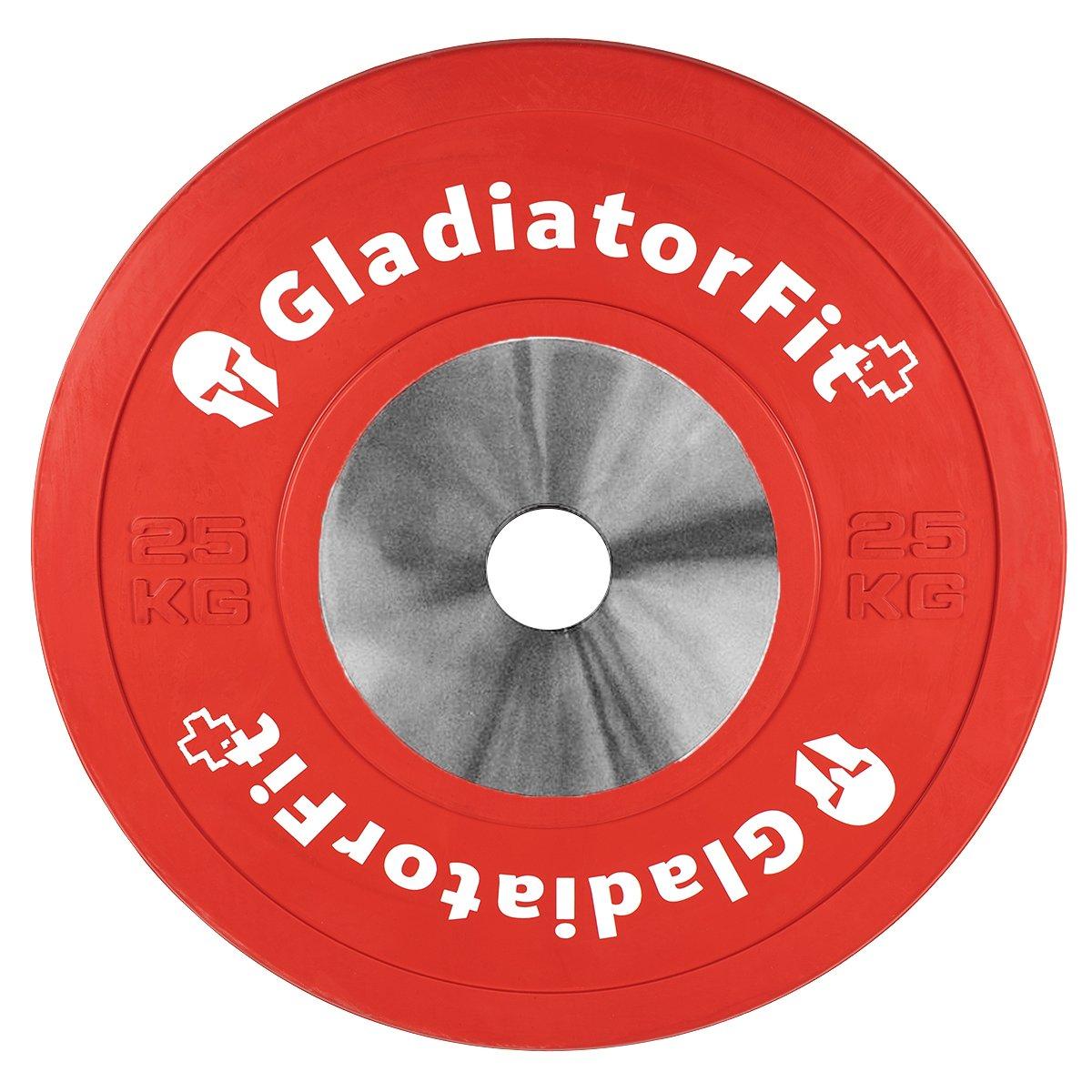 GladiatorFit  Disque Compétition caoutchouc "Bumper Plate" Ø 51mm GladiatorFit 