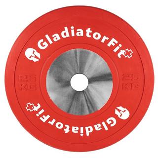 GladiatorFit  Disque Compétition caoutchouc "Bumper Plate" Ø 51mm 