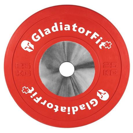 GladiatorFit  Disco in gomma da competizione "Bumper Plate" Ø 51 mm GladiatorFit 