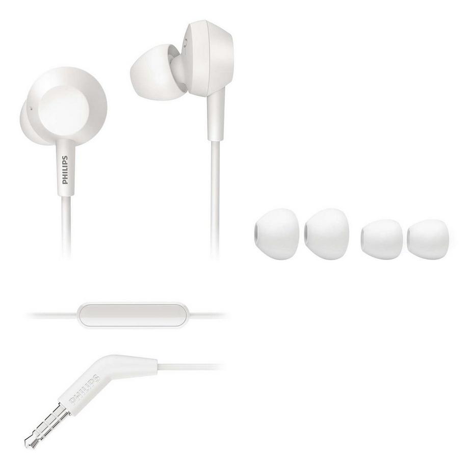 PHILIPS  Philips 3000 series TAE4105WT/00 cuffia e auricolare Cablato In-ear Musica e Chiamate Bianco 