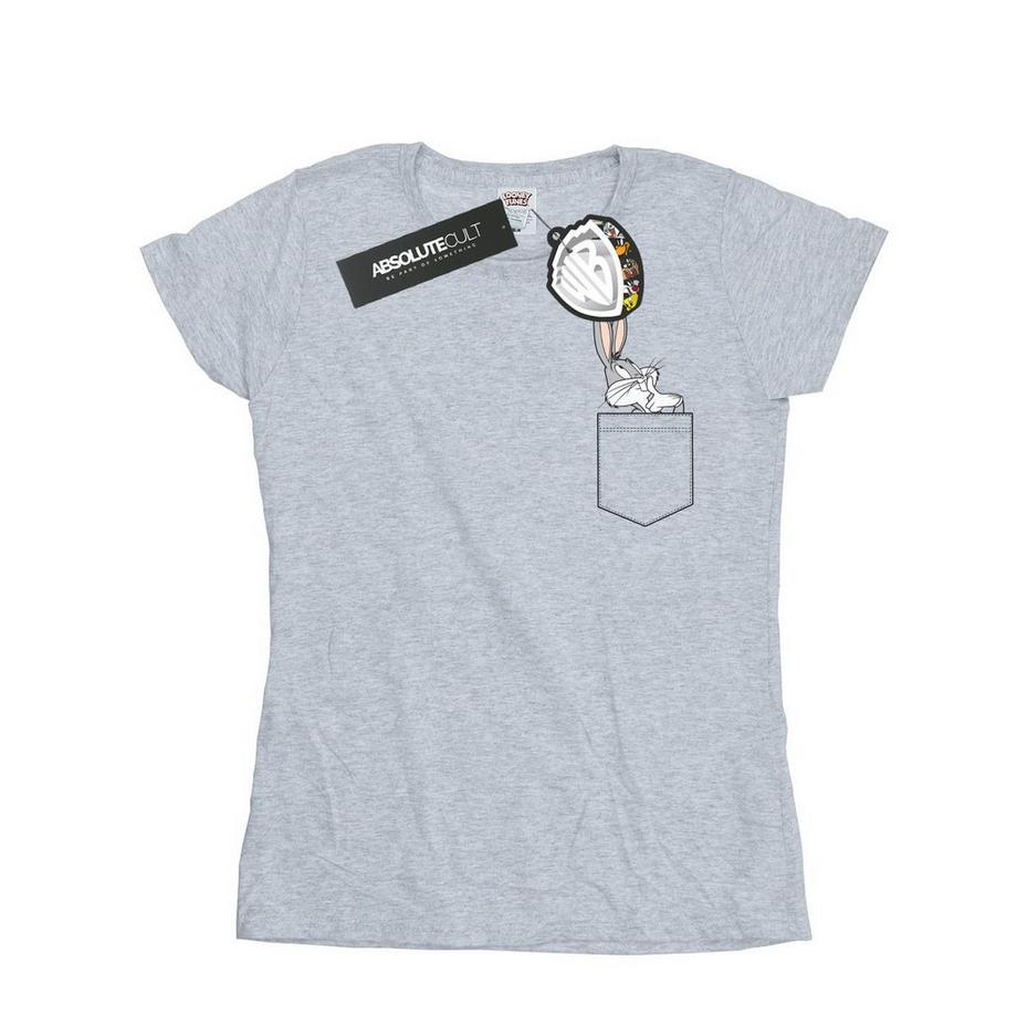 LOONEY TUNES Bugs Bunny T-Shirt con Tasca  