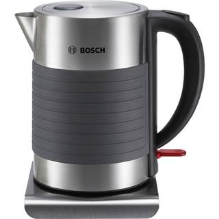Bosch SDA Bollitore senza filo acciaio inox, Nero  