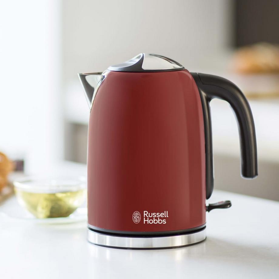 Russell Hobbs Russell Hobbs 20412-70 bouilloire Noir, Rouge, Acier inoxydable  