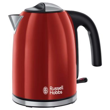 Russell Hobbs 20412-70 bollitore elettrico Nero, Rosso, Stainless steel