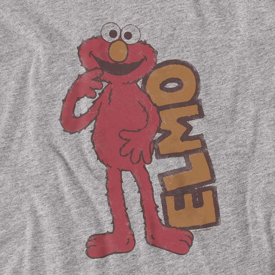 Sesame Street T-Shirt Manches Longues Elmo Style Rétro  