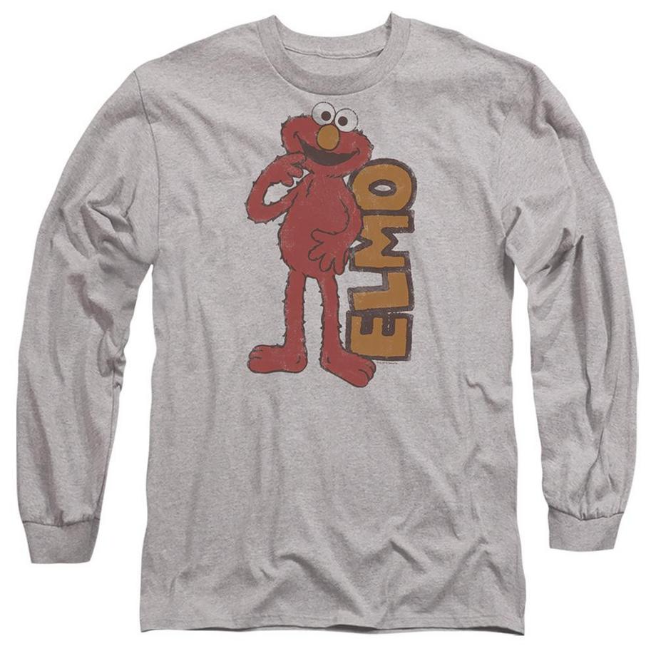 T-ShirtManches Longues Motif Elmo Motiftyle Rétro