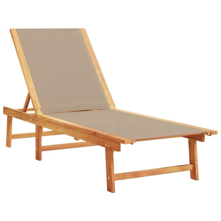 VidaXL Chaise longue bois d'acacia  