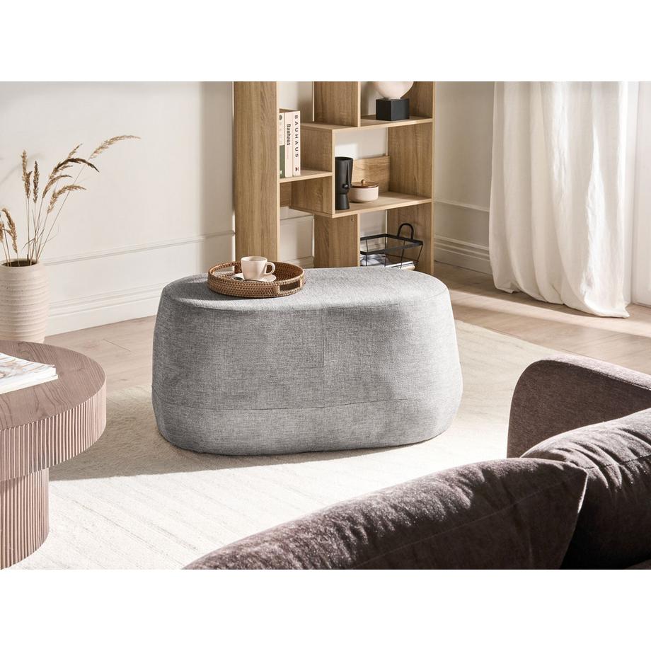 Beliani Banc rembourré en Tissu Minimaliste ASHTON  