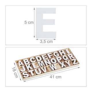 B2X jeu de lettres en bois blanc de 208 pièces  