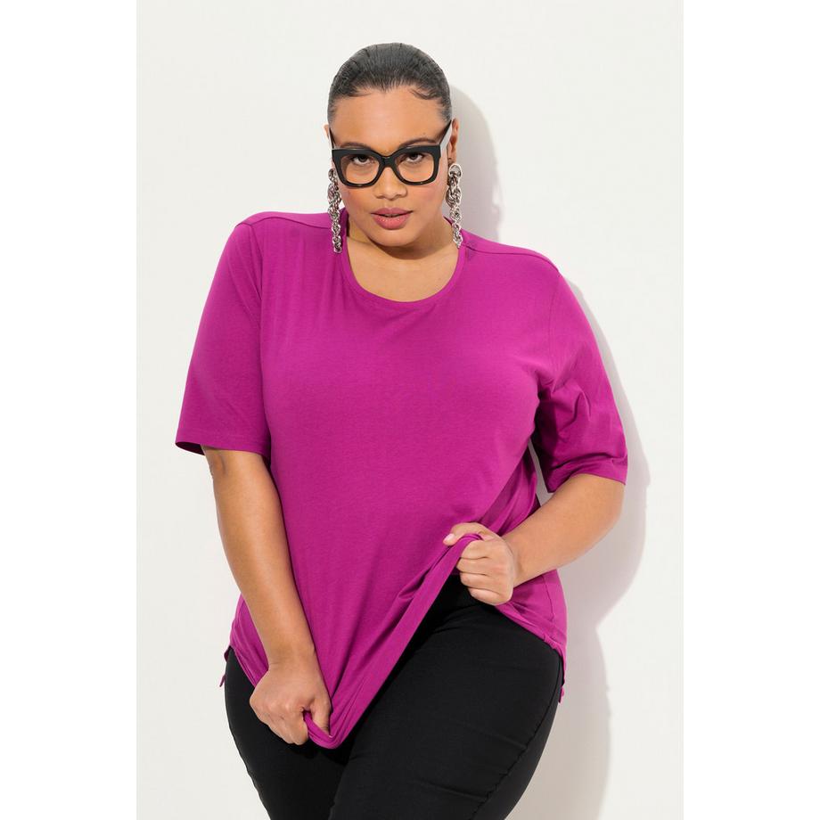 Ulla Popken T-shirt Relaxed Girocollo Mezza Manica  