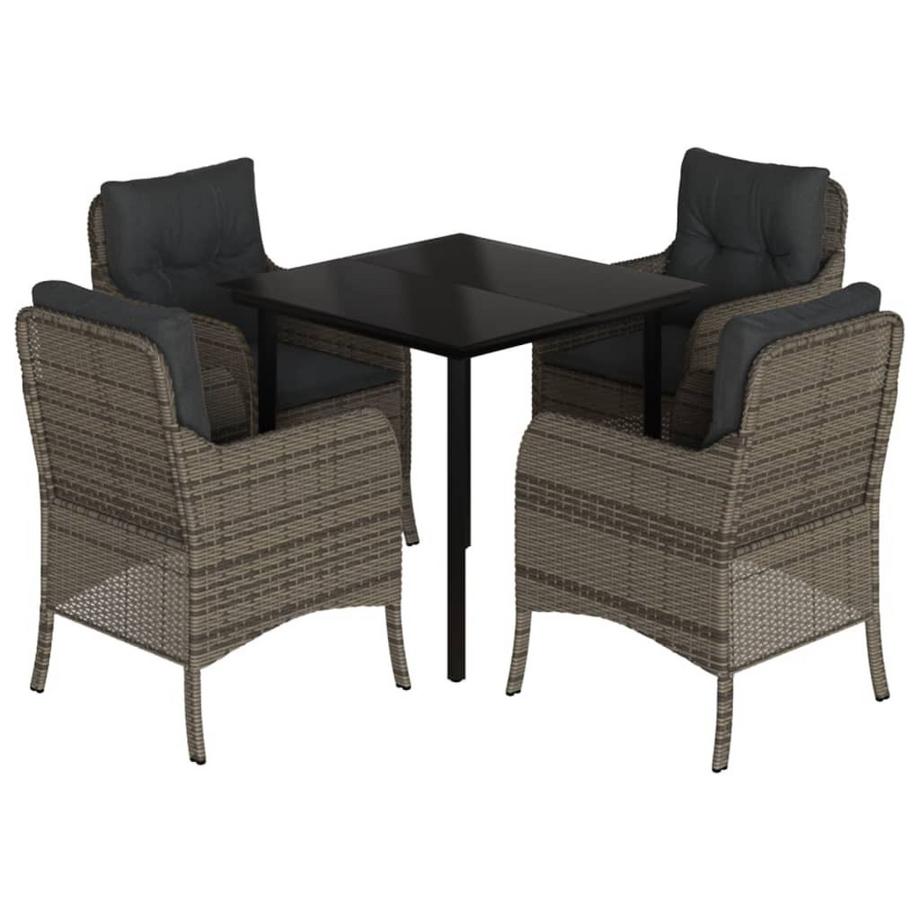 Garten essgruppe poly-rattan