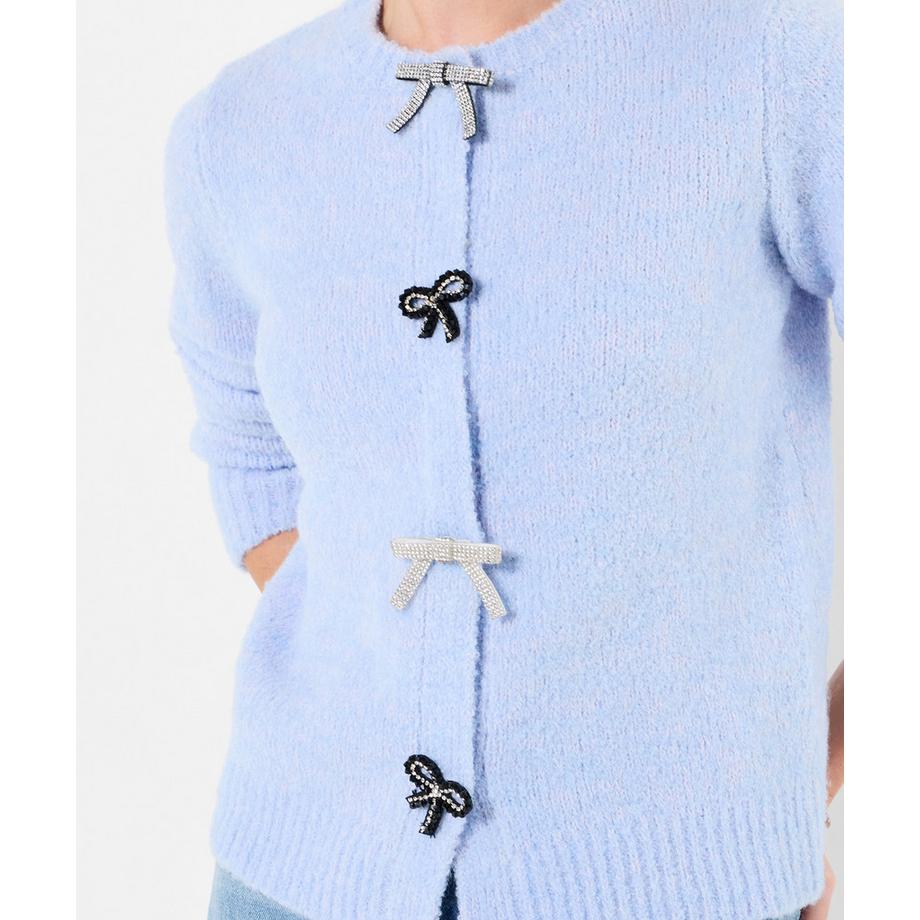 Joe Browns Strickjacke mit Schleifenmotiv und Druckknöpfen  