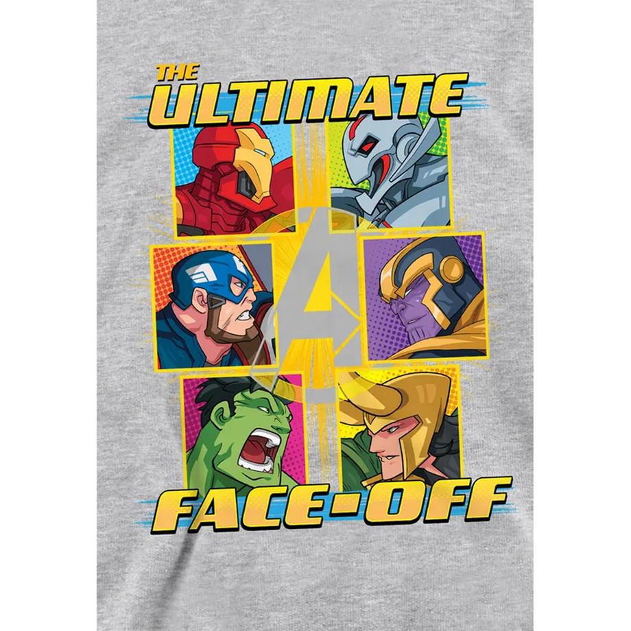 AVENGERS  Face Off Felpa Con Cappuccio Da Indossare 