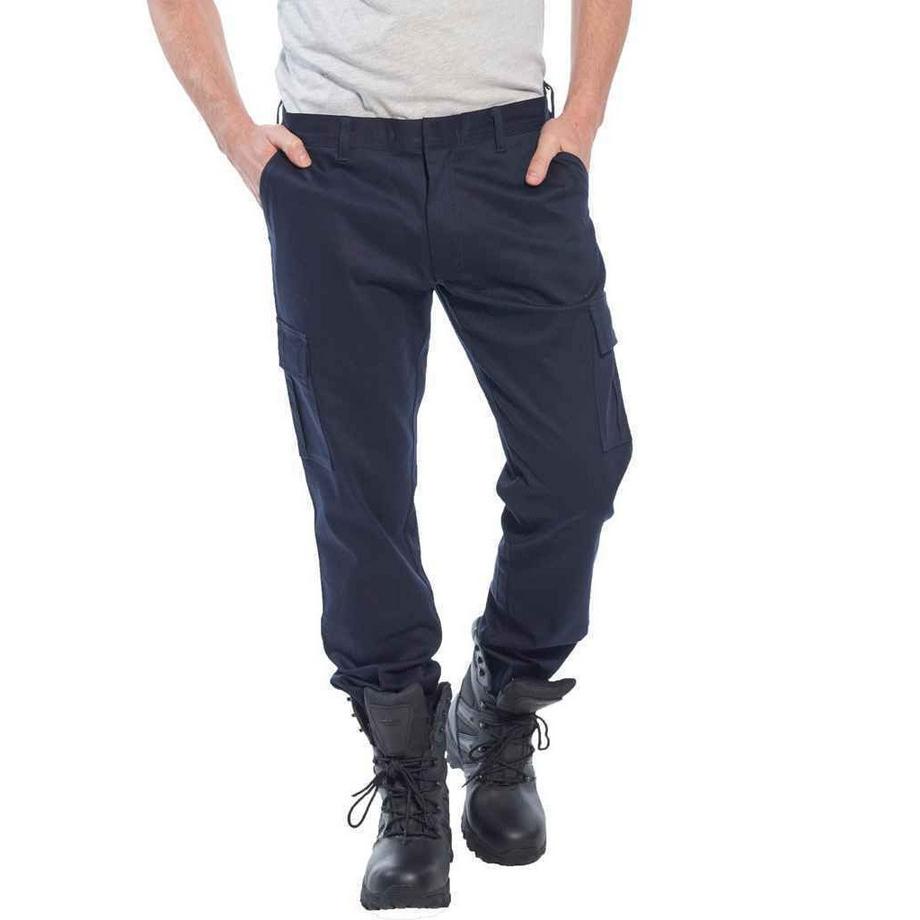 Port Pantaloni Cargo Elasticizzata Aderente  