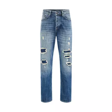 Jeans Tapered Fit Avec Stretch Confort Homme