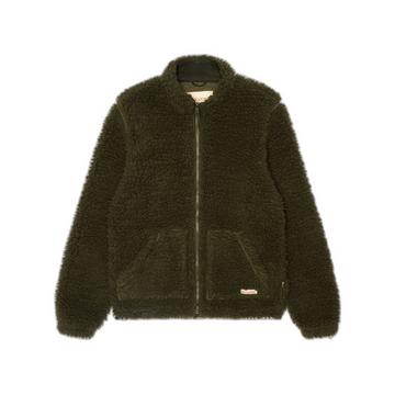 veste courte en peluche avec grandes poches kangourou