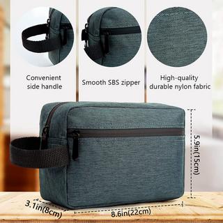 Only-bags.store Kulturbeutel Rasierbeutel für Toilettenartikel Zubehör Aufbewahrungstasche mit Griff  