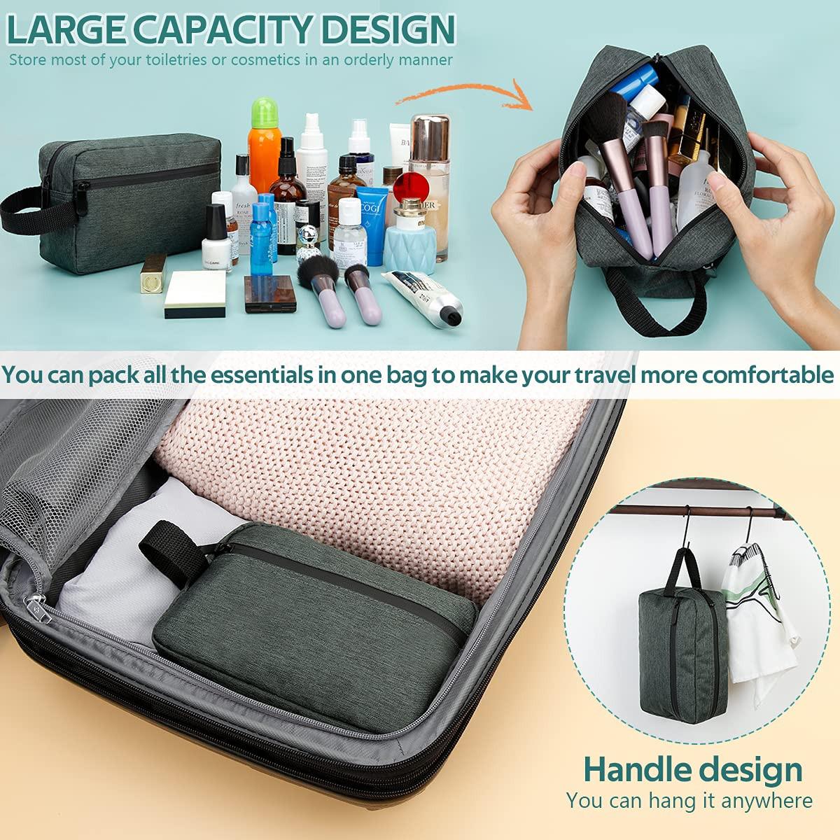 Only-bags.store Trousse de toilette, sac de rasage pour accessoires de toilette, sacs de rangement avec poignée pour sac à cosmétiques Trousse de toilette, sac de rasage pour accessoires de toilette, sacs de rangement avec poignée pour sac à cosmétiques 