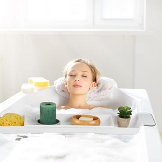 Northio Étagère coulissante pour baignoire  