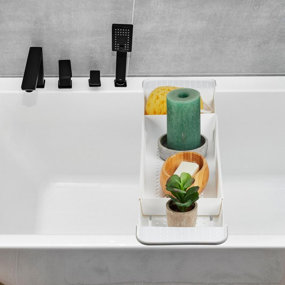 Northio Étagère coulissante pour baignoire  