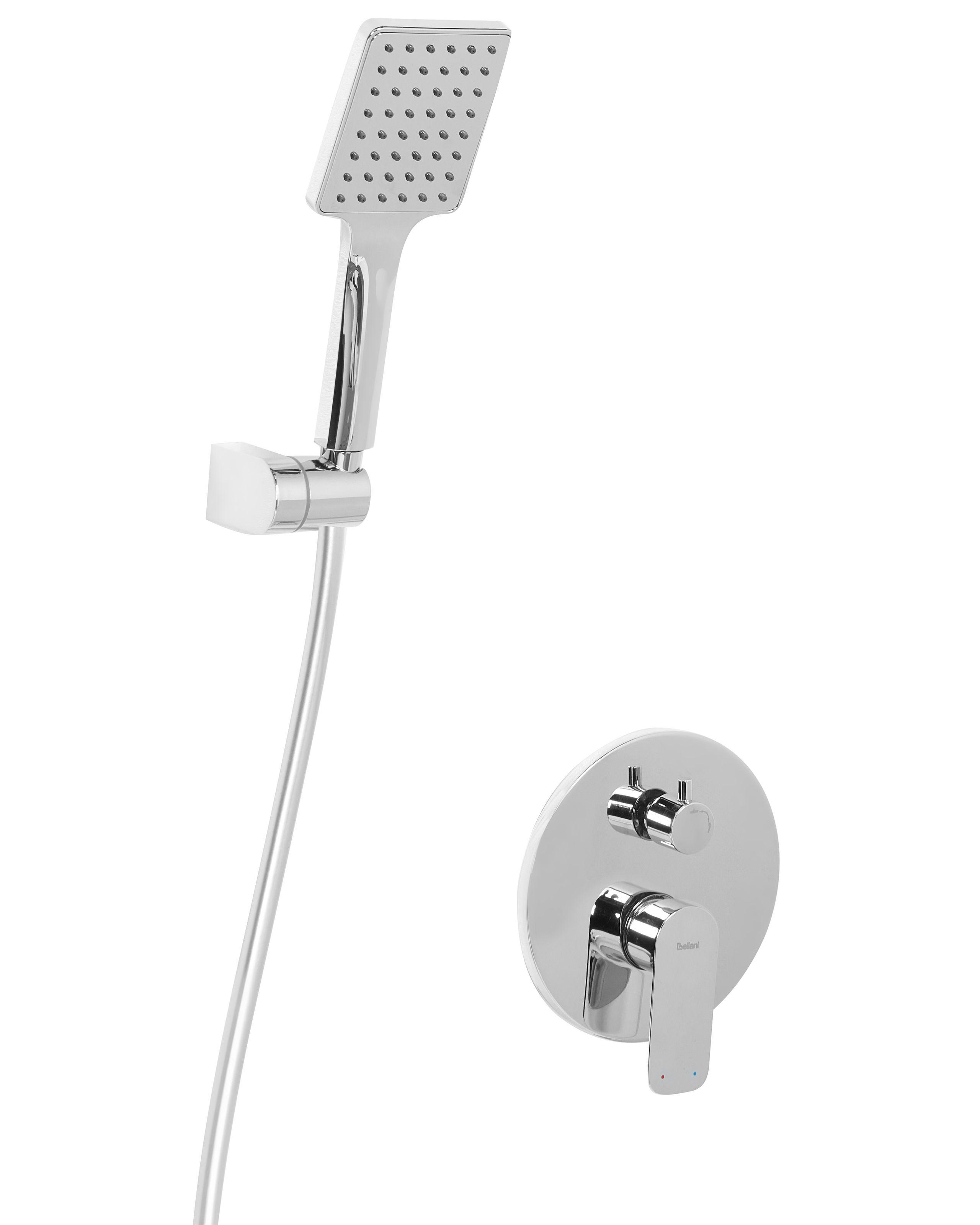 Beliani Einbau-Duschset mit Regendusche aus Messing Modern GUARATUBA  