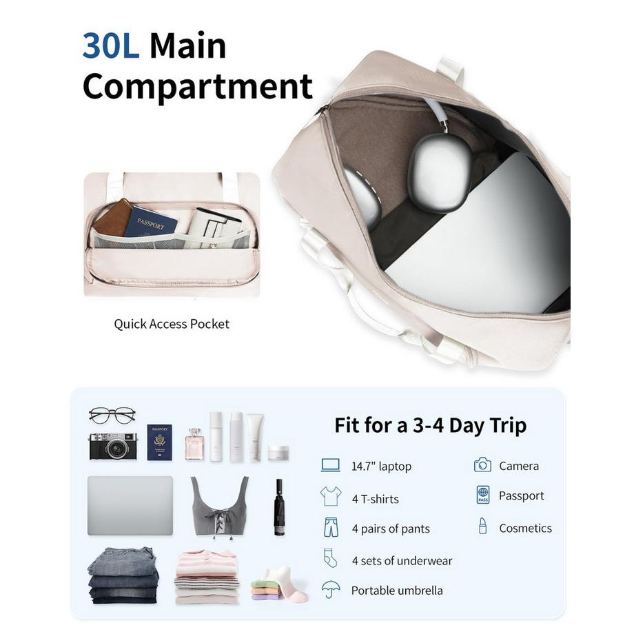 Only-bags.store Faltbare Untersitz-Handgepäcktasche  