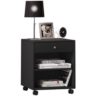 VCM Nachtschrank Beistelltisch Schublade Konsole Nachttisch Rollen rollbar Rolda  