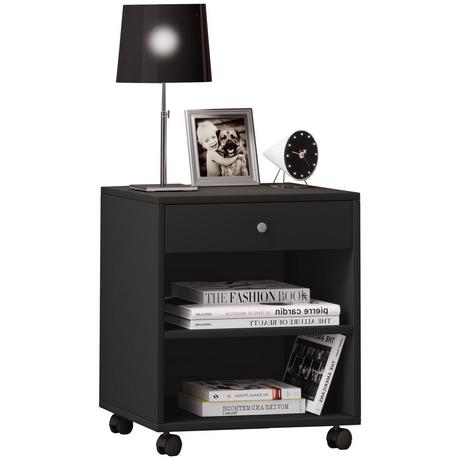 VCM Nachtschrank Beistelltisch Schublade Konsole Nachttisch Rollen rollbar Rolda  