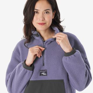 QUECHUA  Pull en polaire femme 1/2 zip randonnée 