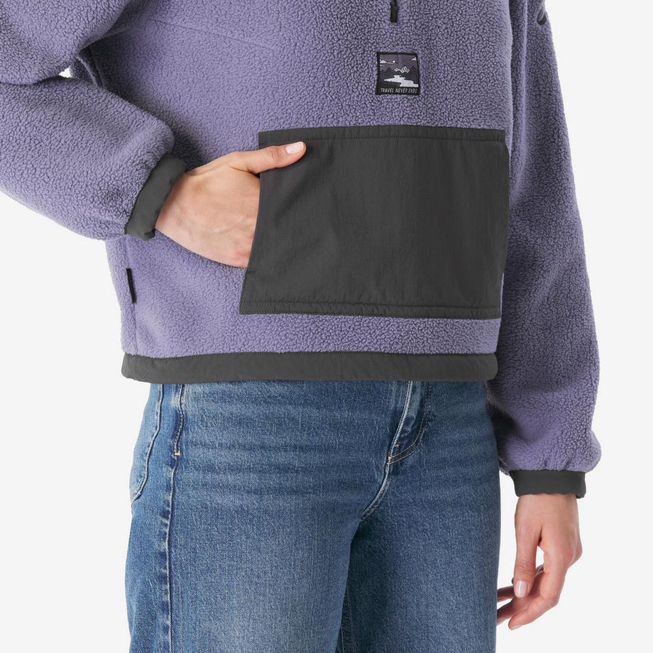 QUECHUA  Fleecejacke für Bergwanderungen Sherpa  MH100 1/2 Zip 