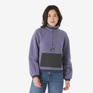 QUECHUA  Pull en polaire femme 1/2 zip randonnée 