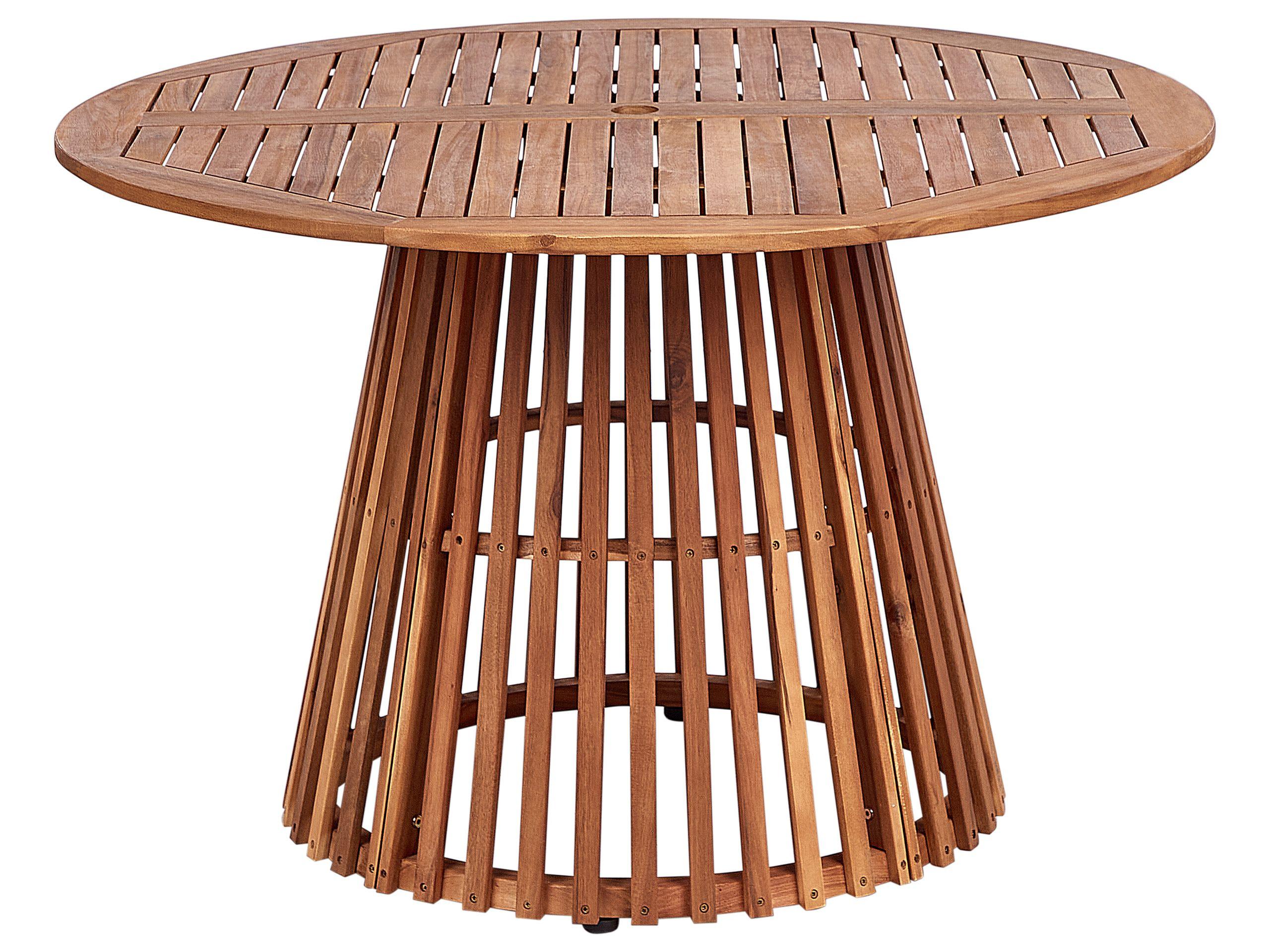 Beliani Tables avec chaises en Acacia Rustique AGELLO  