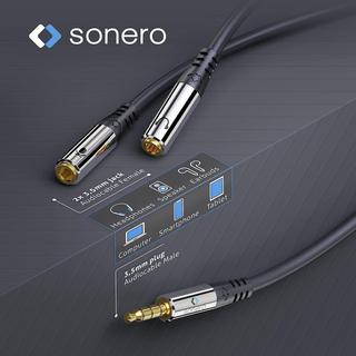 sonero  Audio-Kabel 3,5 mm Klinke - 3,5 mm Klinke 0.25 m 
