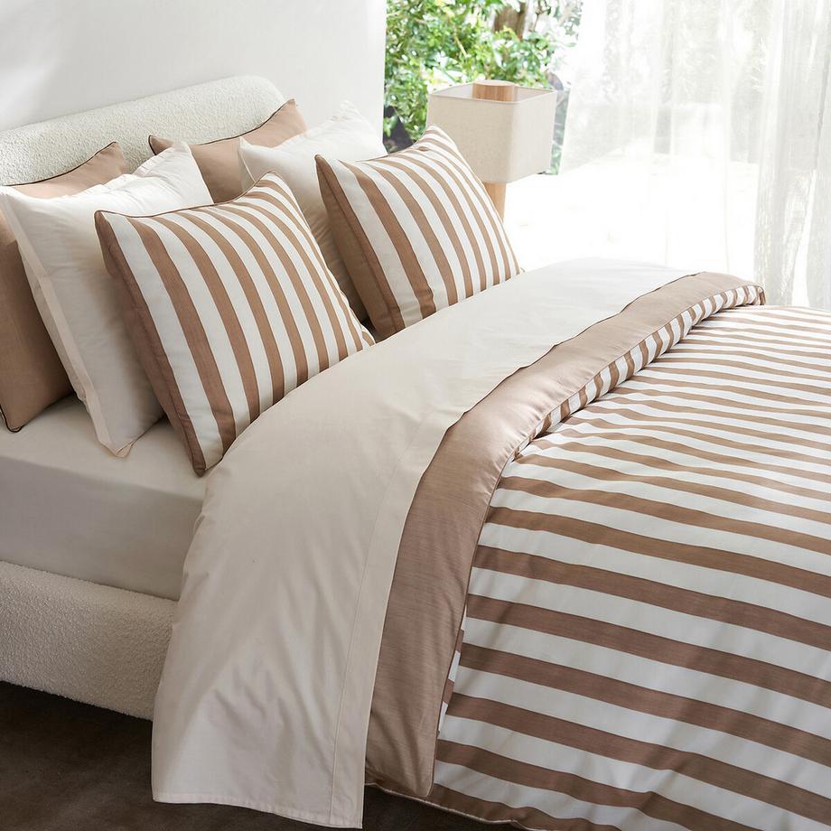 AM.PM Bleuenna Housse de Couette Percale Rayée  