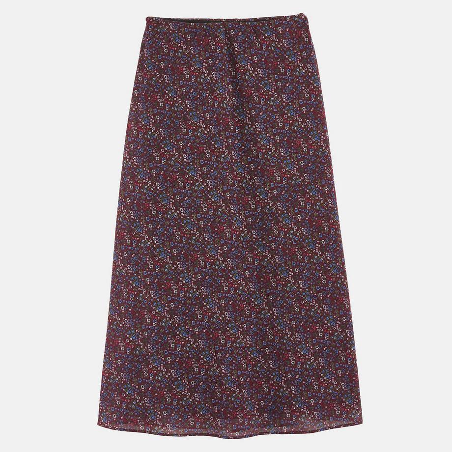 La Redoute Collections Jupe longue imprimé floral à taille élastiquée  
