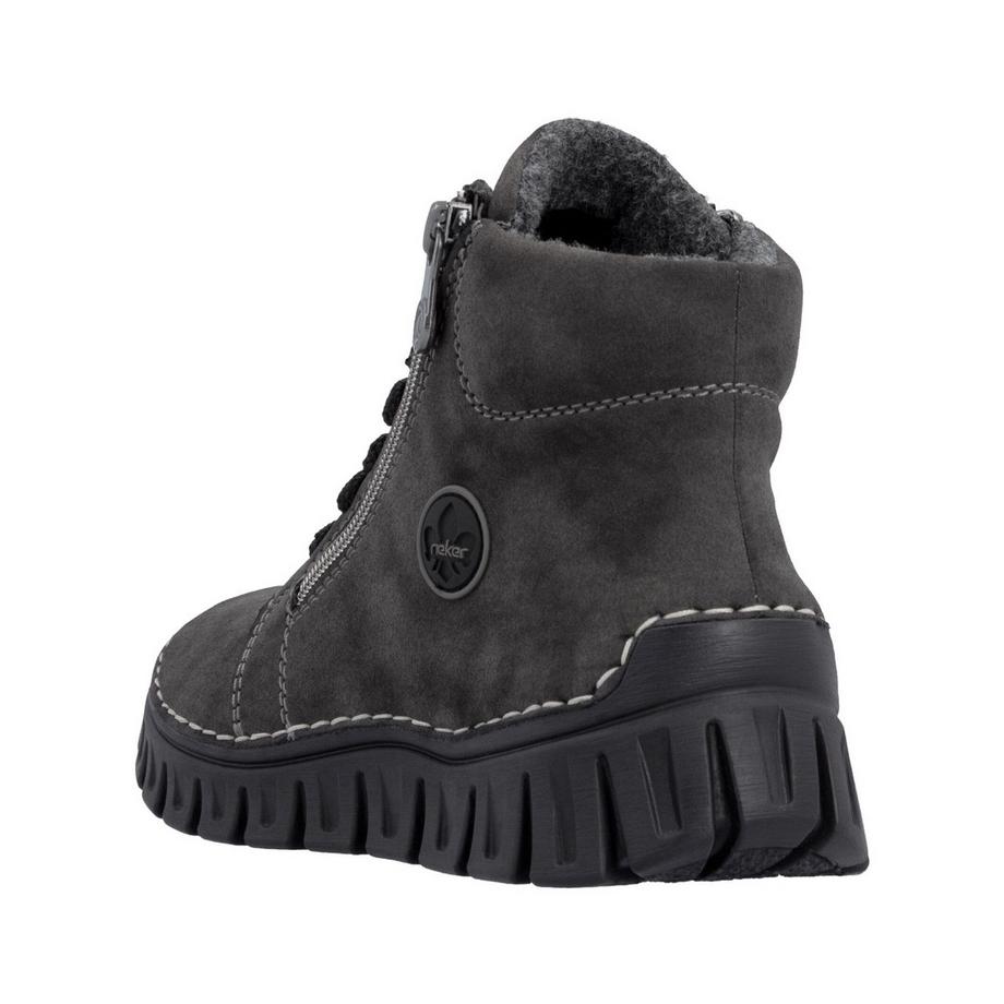 Rieker Stiefelette mit Seitenreissverschluss und Schnürung  