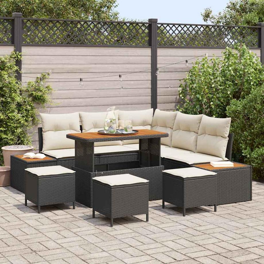 VidaXL Outdoortisch-set poly-rattan  