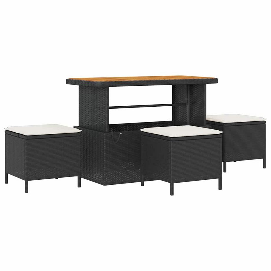 VidaXL Outdoortisch-set poly-rattan  