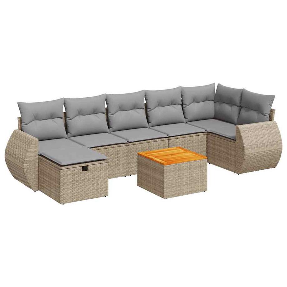 Gartensofa set poly-rattan