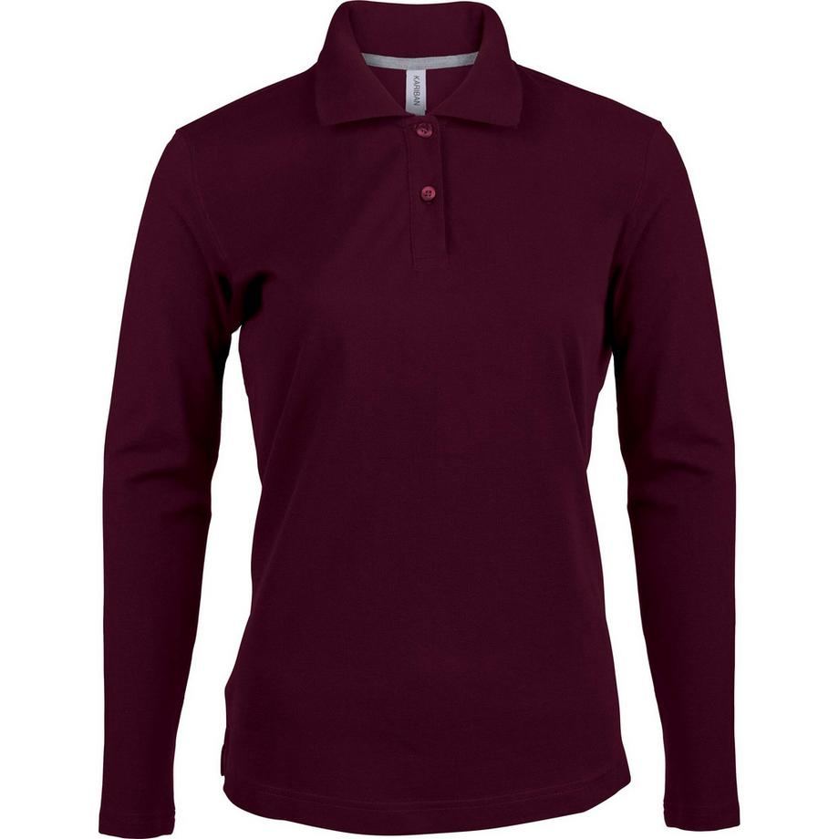 Kariban Langarm Poloshirt  