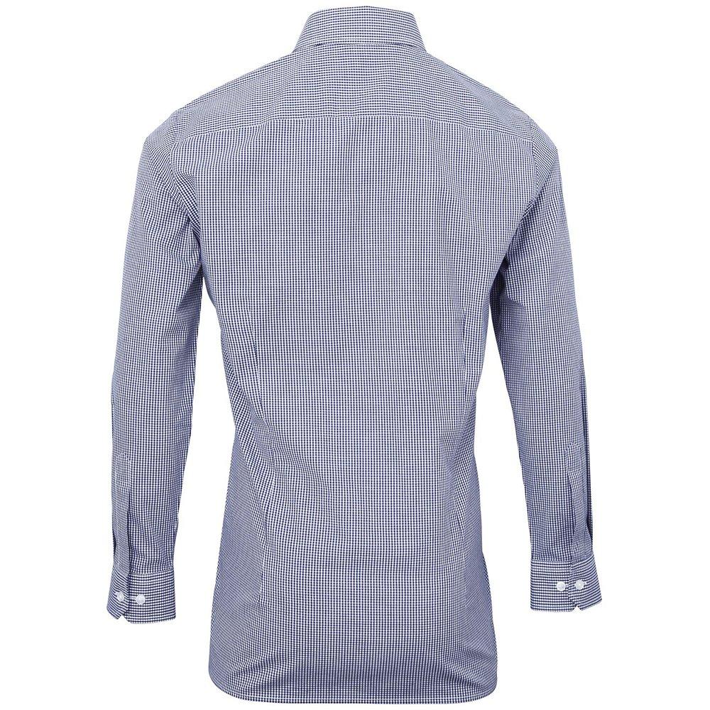 PREMIER Camicia Micro Quadri Maniche Lunghe  