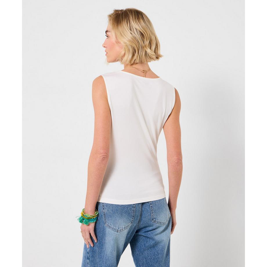 Joe Browns Ärmelloses Jersey-Oberteil mit Wasserfallausschnitt  