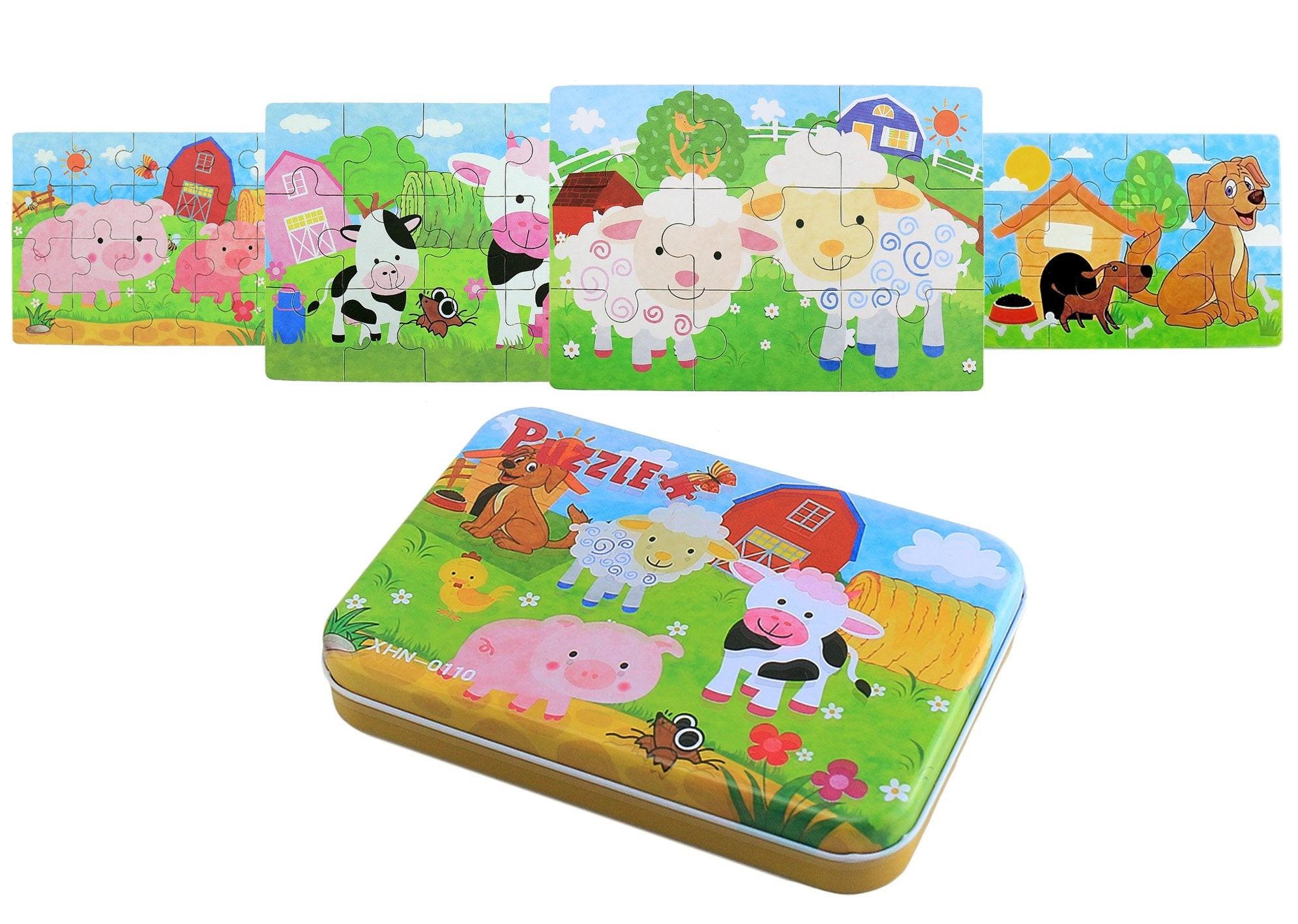 Activity-board  Kinderpuzzle 64 Teile Puzzle für Kinder Puzzle vier Schwierigkeitsgrade 