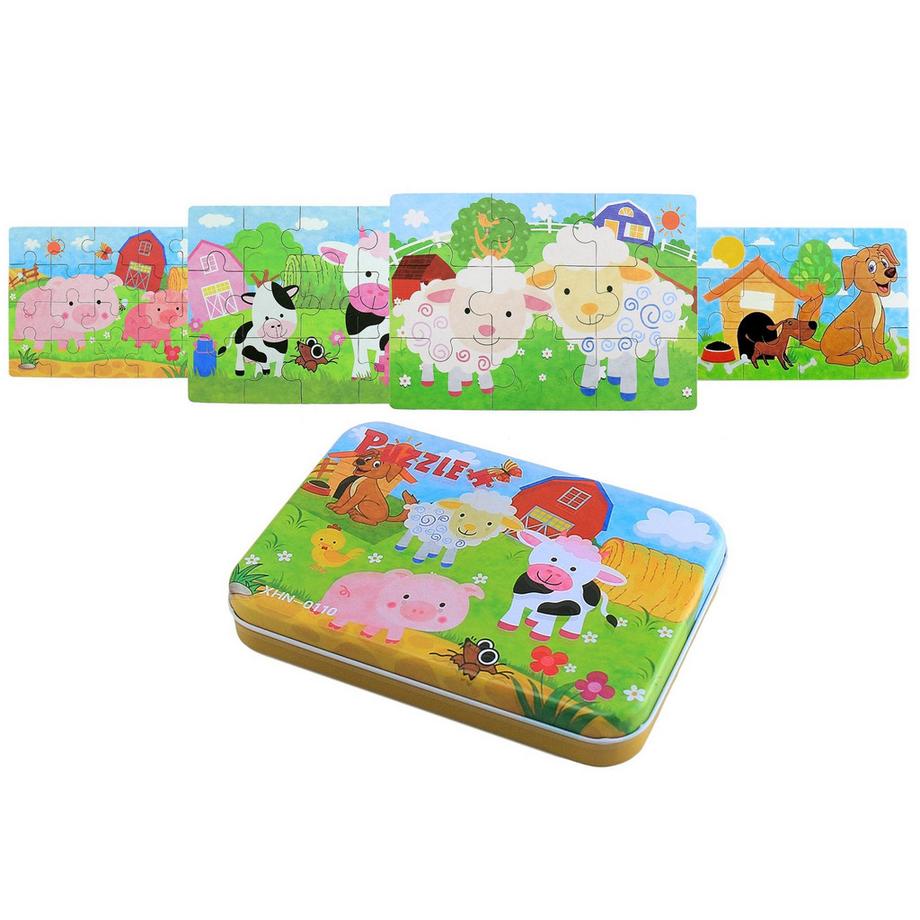 Activity-board  Kinderpuzzle 64 Teile Puzzle für Kinder Puzzle vier Schwierigkeitsgrade 