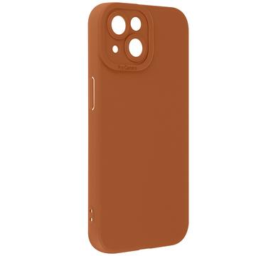 Coque iPhone 15 Souple Mat Marron
