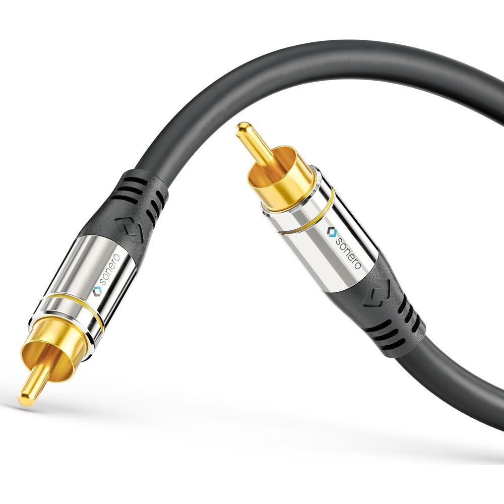 sonero  sonero S-AC800-100 cavo audio 10 m RCA Nero 