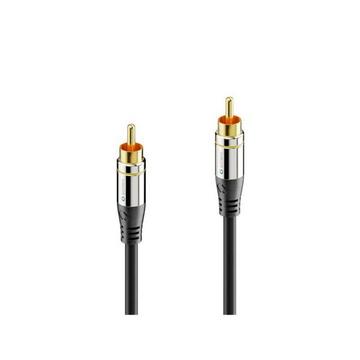 sonero S-AC800-100 cavo audio 10 m RCA Nero